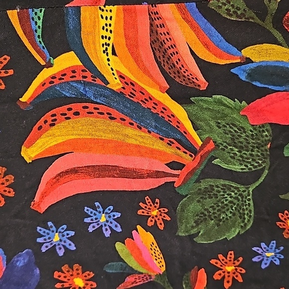 💕FARM RIO💕 Black Banana Sky Lenzing Ecovera Mini Dress XL - Picture 12 of 16